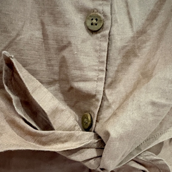 Brown Button-Down Set - Picture 2 of 9